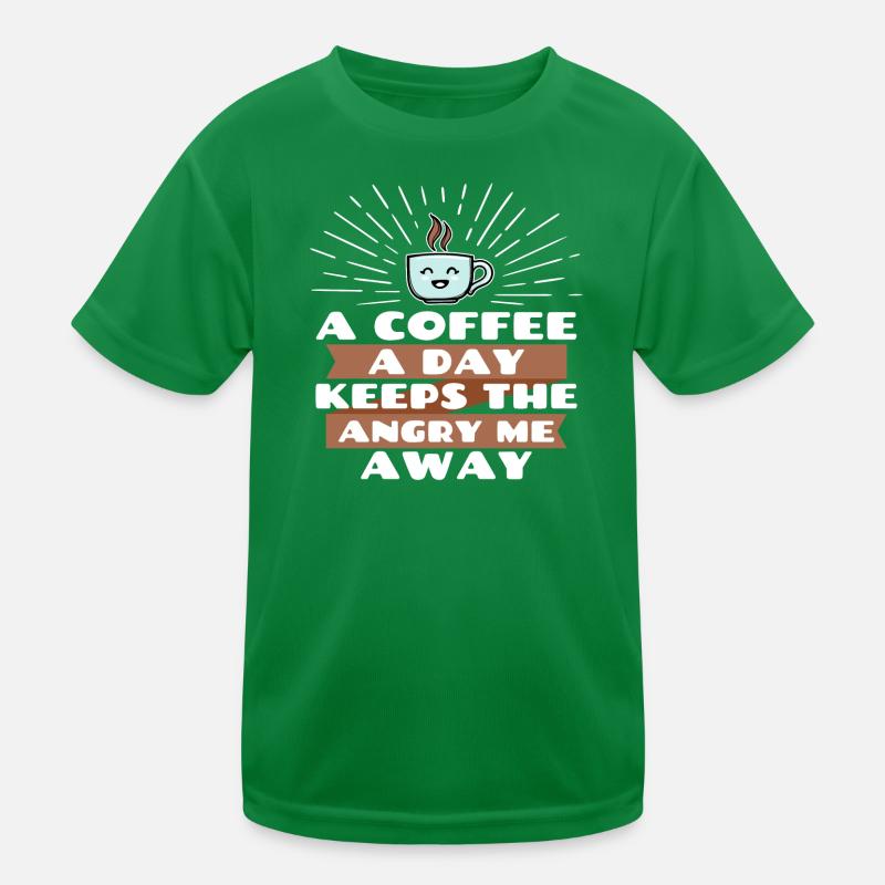 Joke Cool Funny Statement Coffee Kids Functional T-Shirt