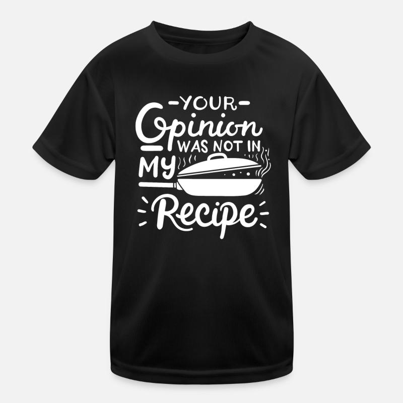 Koch Rezept Kochen Kinder Funktions-T-Shirt