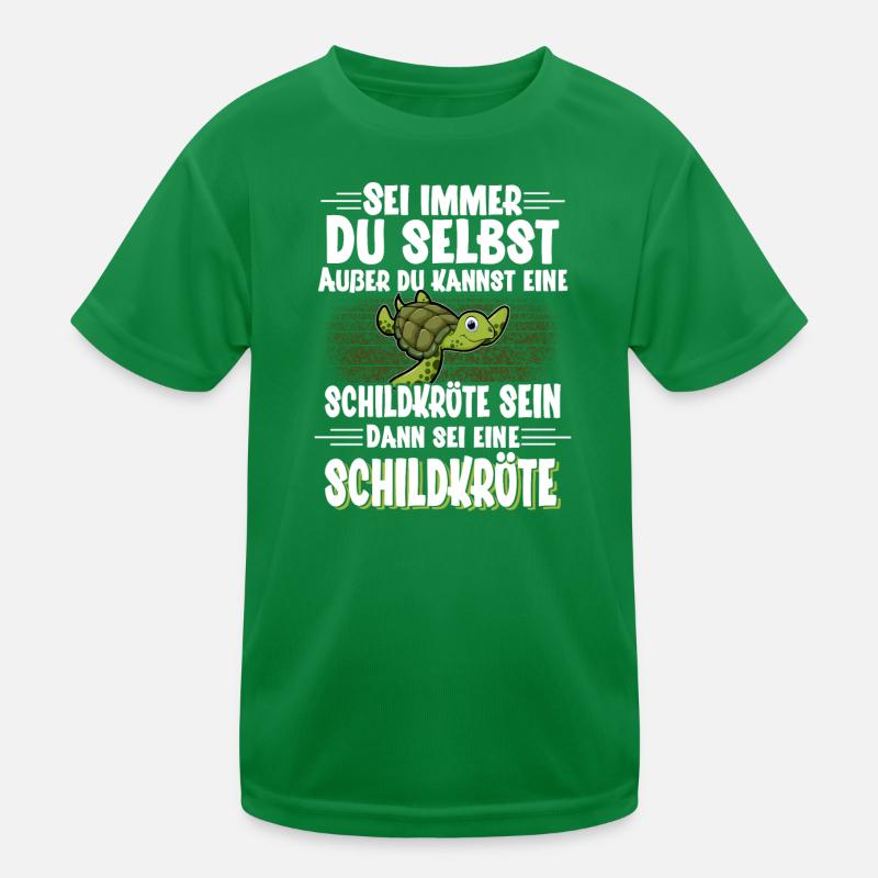 Schildkröte Kinder Funktions-T-Shirt