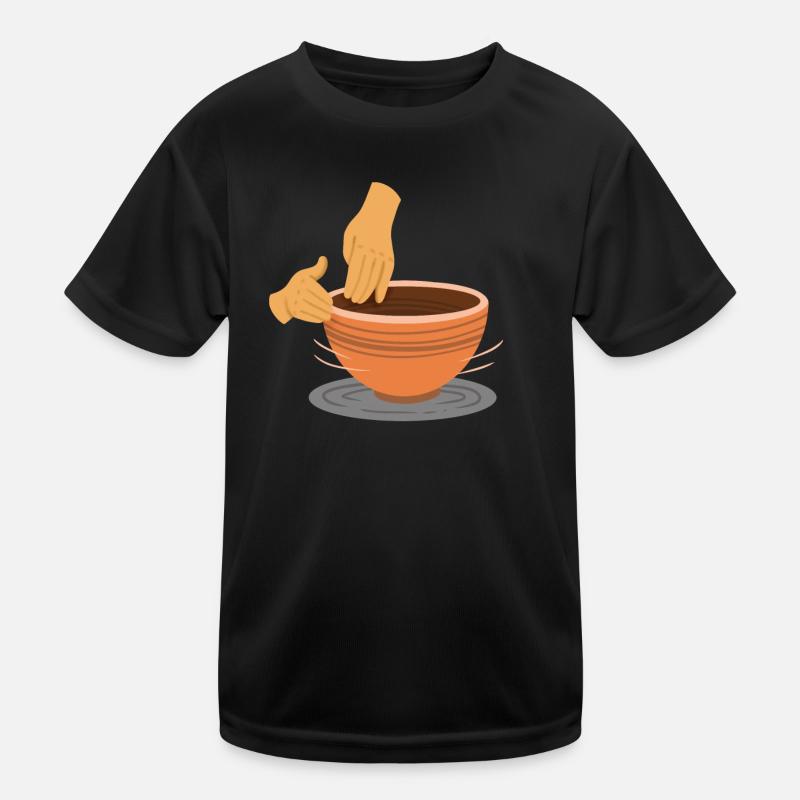 Keramik Töpfern Kinder Funktions-T-Shirt