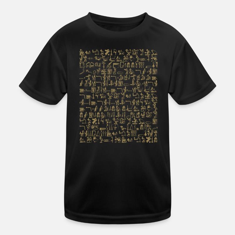 Hieroglyphics - Kids Functional T-Shirt - black