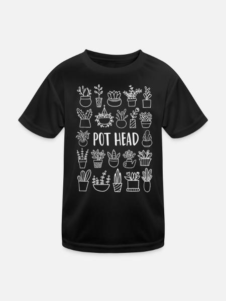 Plant Plants - Kids Functional T-Shirt - black - Front