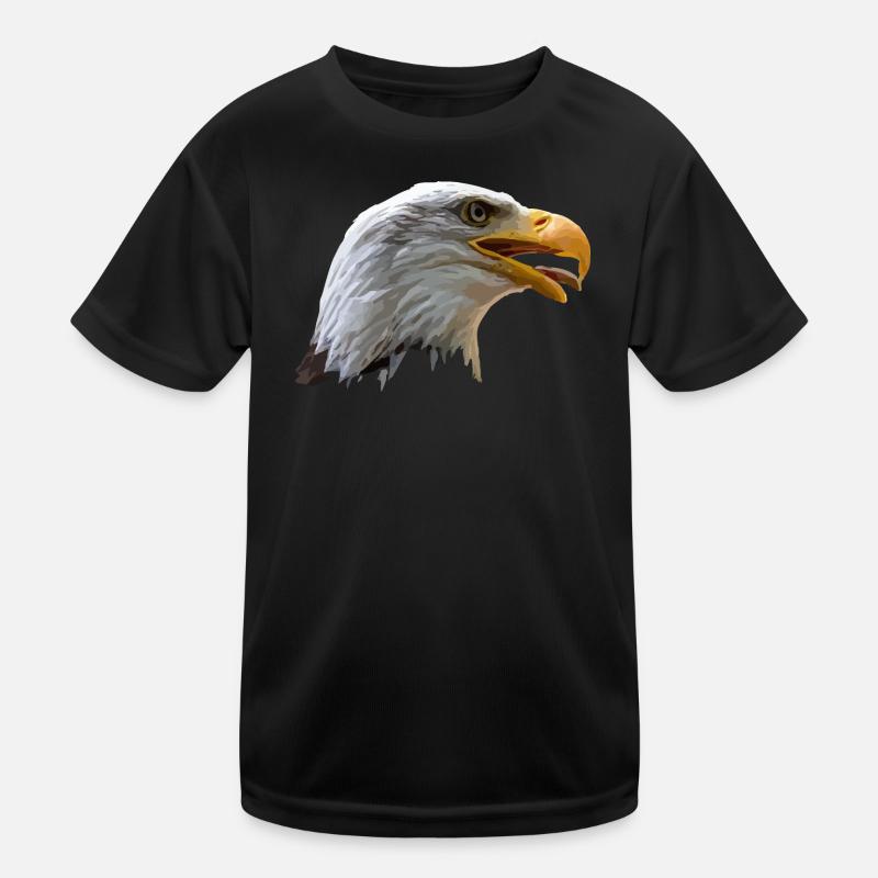 bald eagle - Kids Functional T-Shirt - black