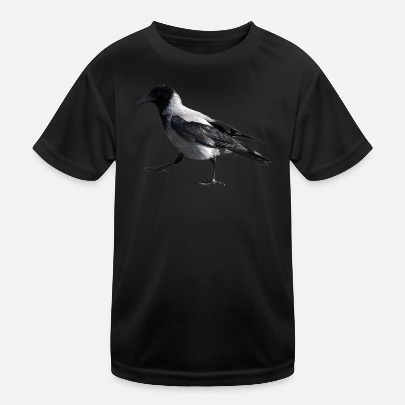 Ein kleiner Schritt durch eine Krähe Kinder Funktions-T-Shirt