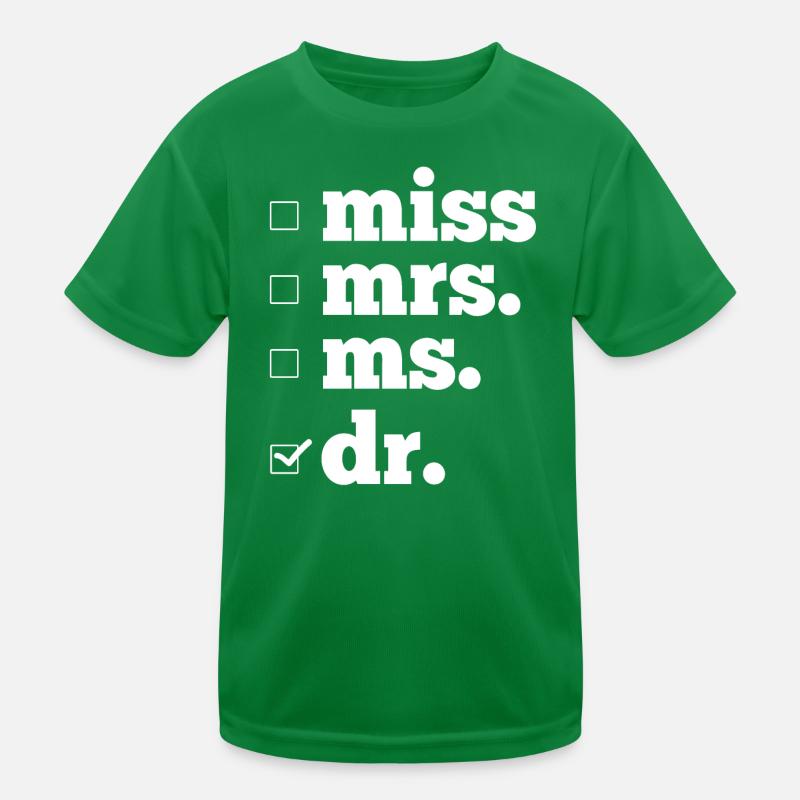 Ph.D. Doctorate Kids Functional T-Shirt