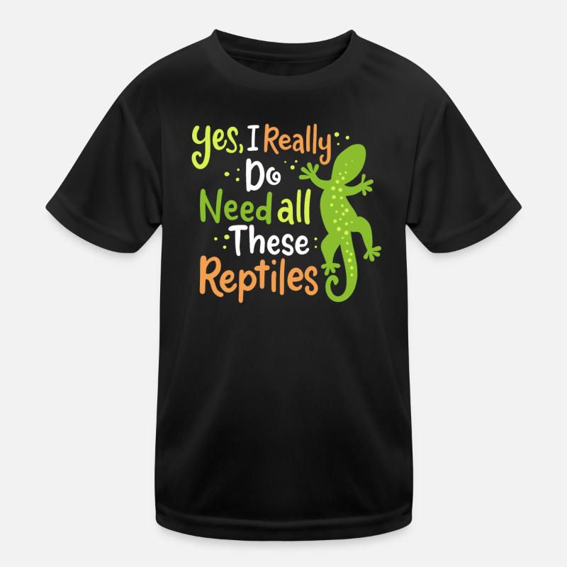 Reptile Lizard Herpetologist Kids Functional T-Shirt