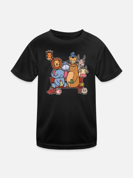 Living creatures wildlife - Kids Functional T-Shirt - black - Front