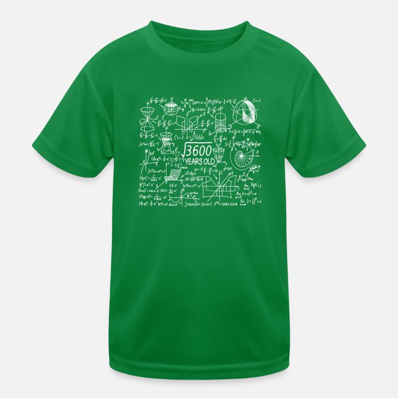 60th Birthday Math Mathematician Kids Functional T-Shirt