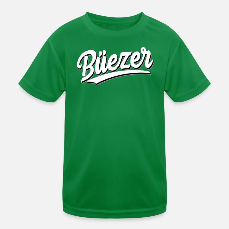 Büezer - Swiss German - Dialect Kids Functional T-Shirt