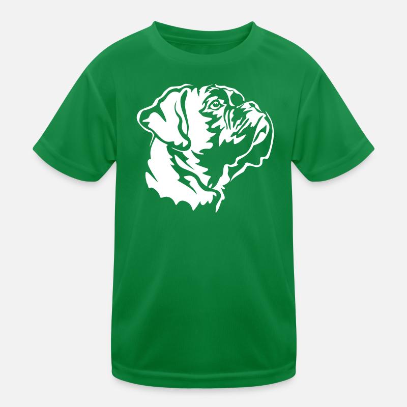 Boxer head "Black Editon" Kids Functional T-Shirt
