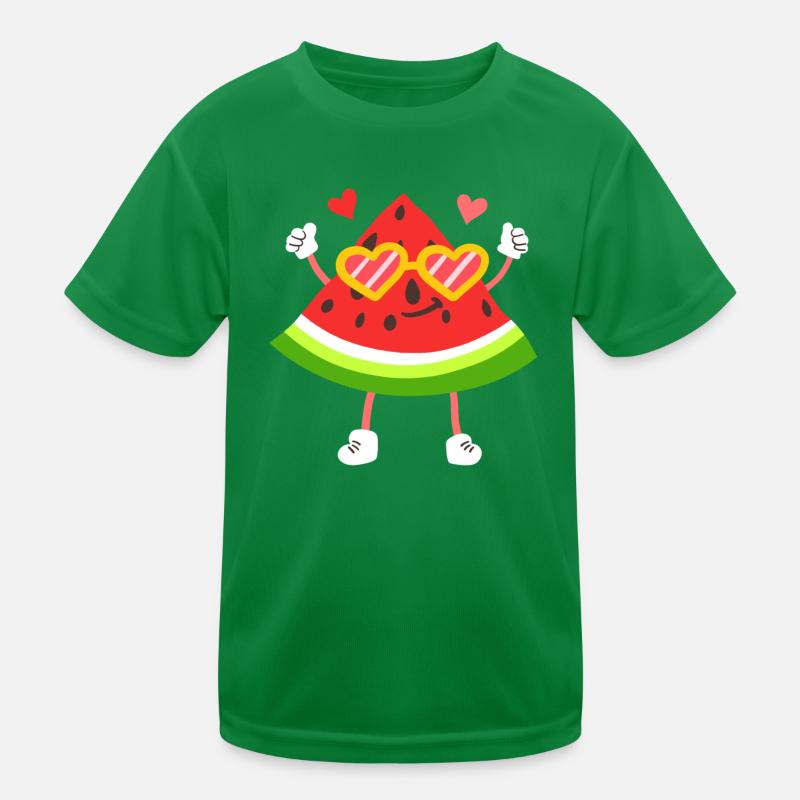 Wassermelone Obst Kawaii Kinder Funktions-T-Shirt