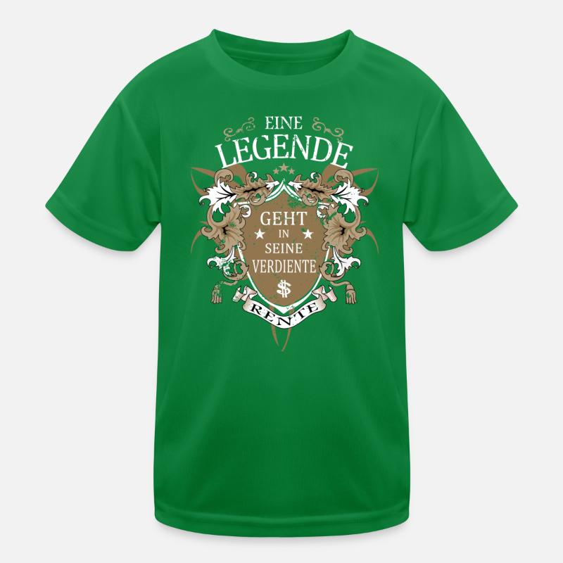 Eine Legende geht in Rente Kinder Funktions-T-Shirt