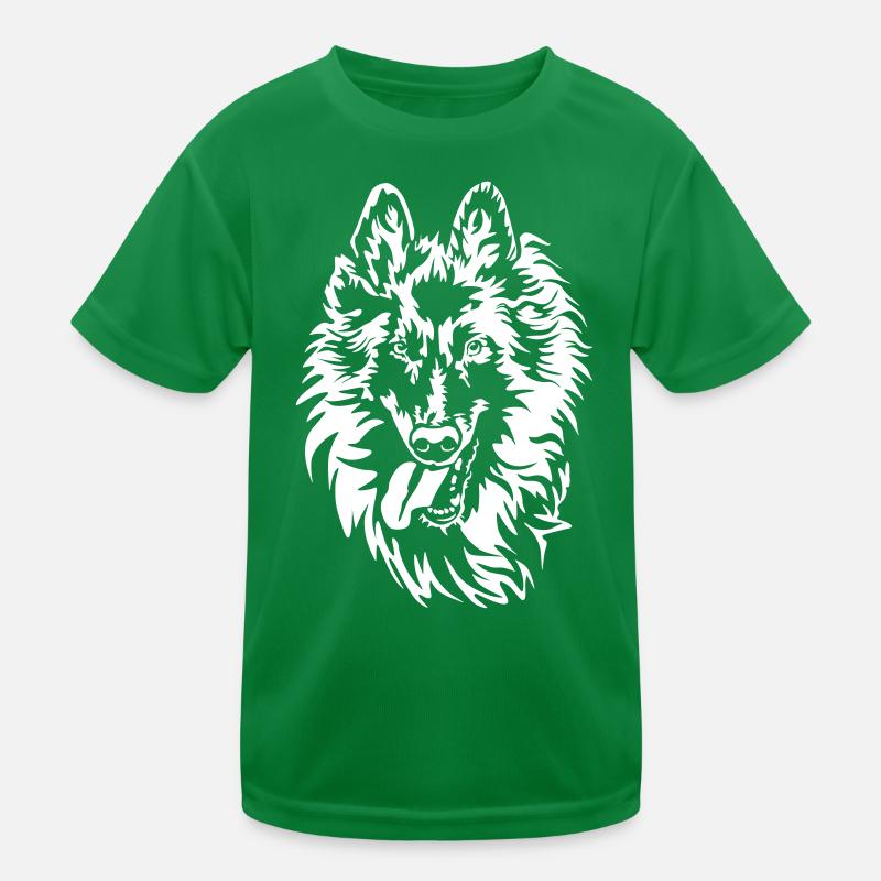 Tervuren Kopf "Black Edition" Kinder Funktions-T-Shirt