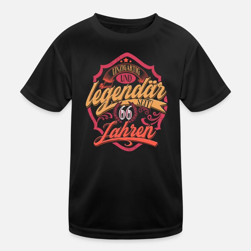 66. Geburtstag Kinder Funktions-T-Shirt