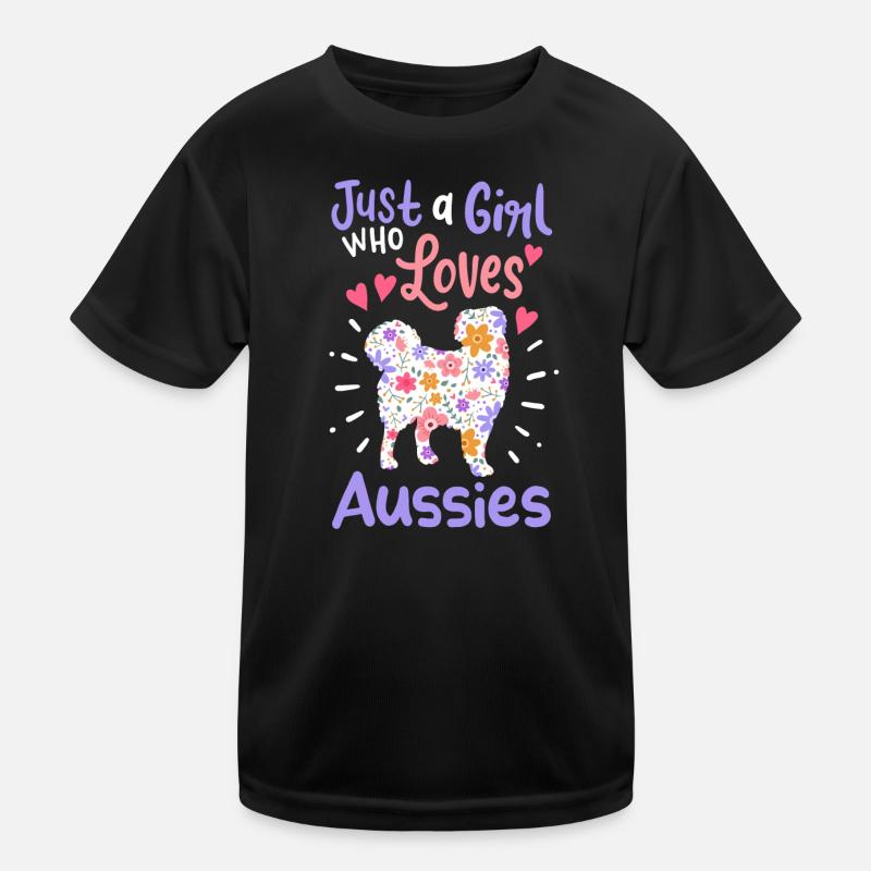 Australian Shepherd Kinder Funktions-T-Shirt