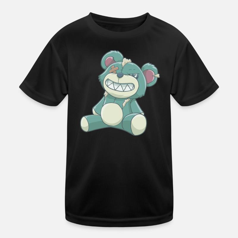 Pastell Gothic Bär Kinder Funktions-T-Shirt