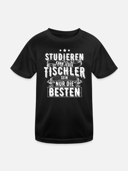 Tischler - Kinder Funktions-T-Shirt - Schwarz - Vorne