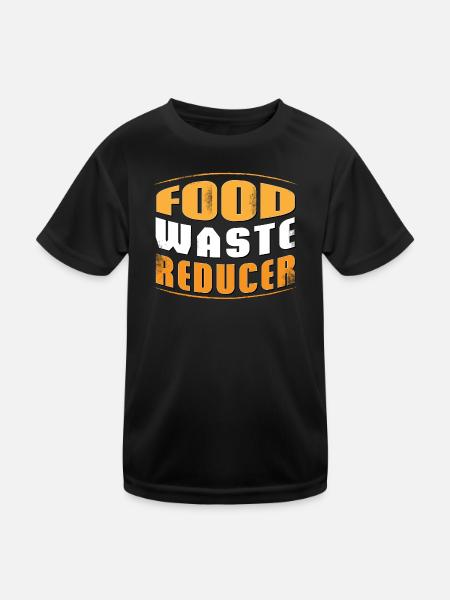 FOOD WASTE REDUCER - Kids Functional T-Shirt - black - Front