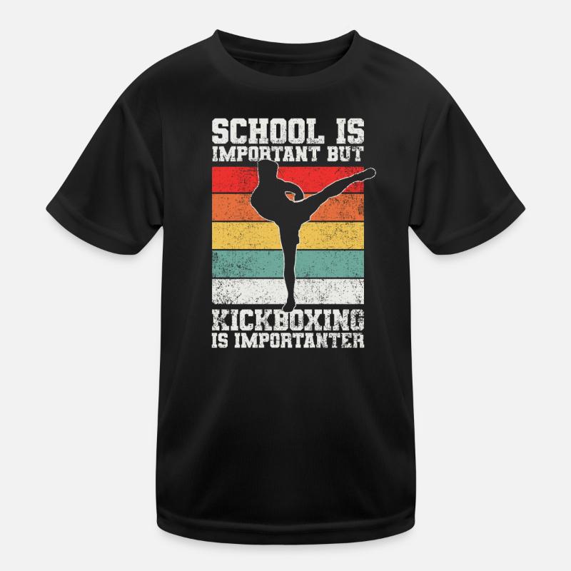 Kickboxen Kickboxer Kinder Funktions-T-Shirt