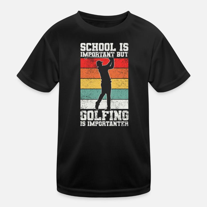 Golfer Golfspieler Kinder Funktions-T-Shirt