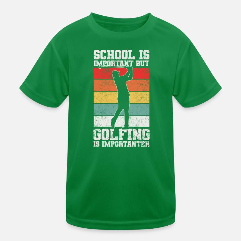 Golfer Golfspieler Kinder Funktions-T-Shirt