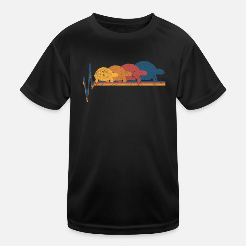 Schildkröte Schildkröten - Kinder Funktions-T-Shirt - Schwarz