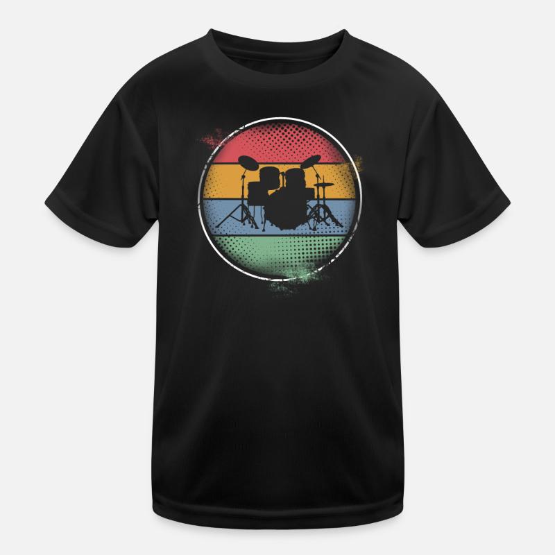 Drums Kinder Funktions-T-Shirt