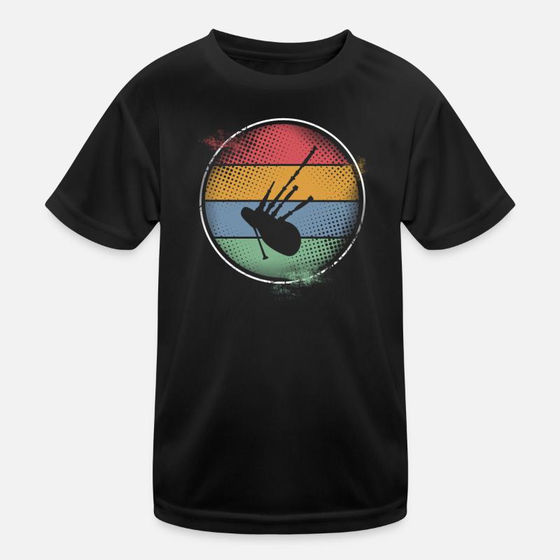 Bagpipes Kids Functional T-Shirt