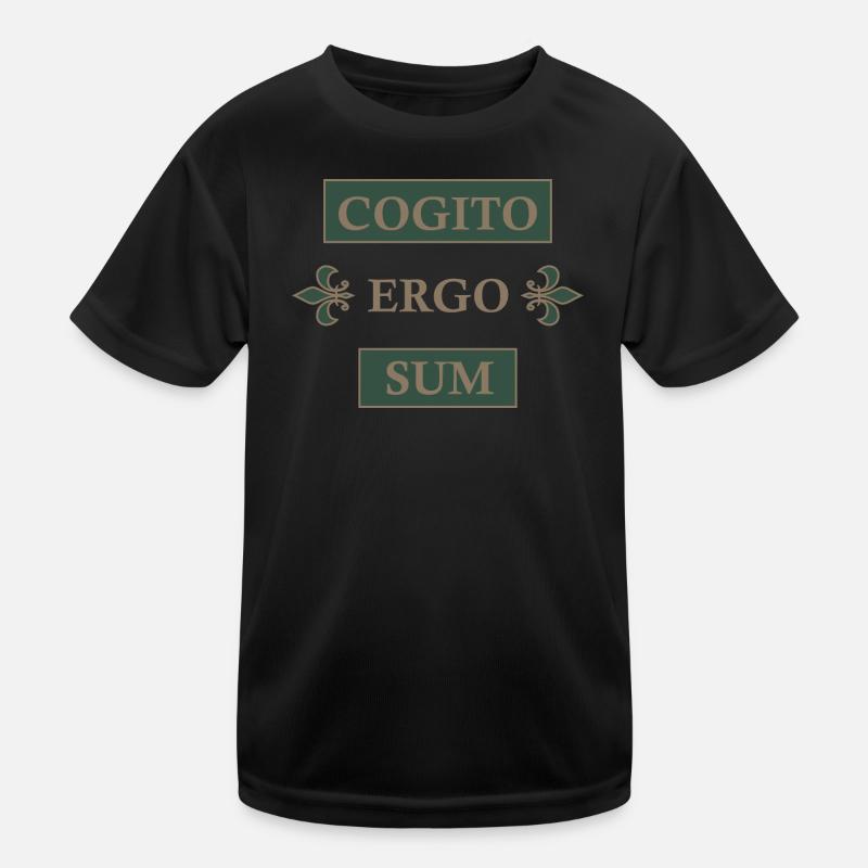 Cogito ergo sum Kids Functional T-Shirt