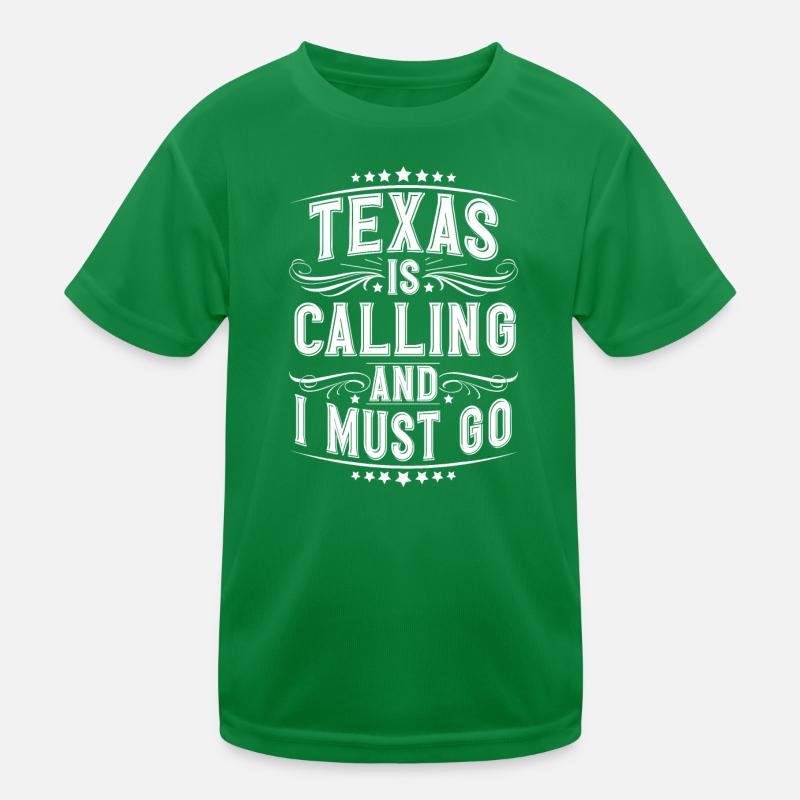 Texas Kinder Funktions-T-Shirt