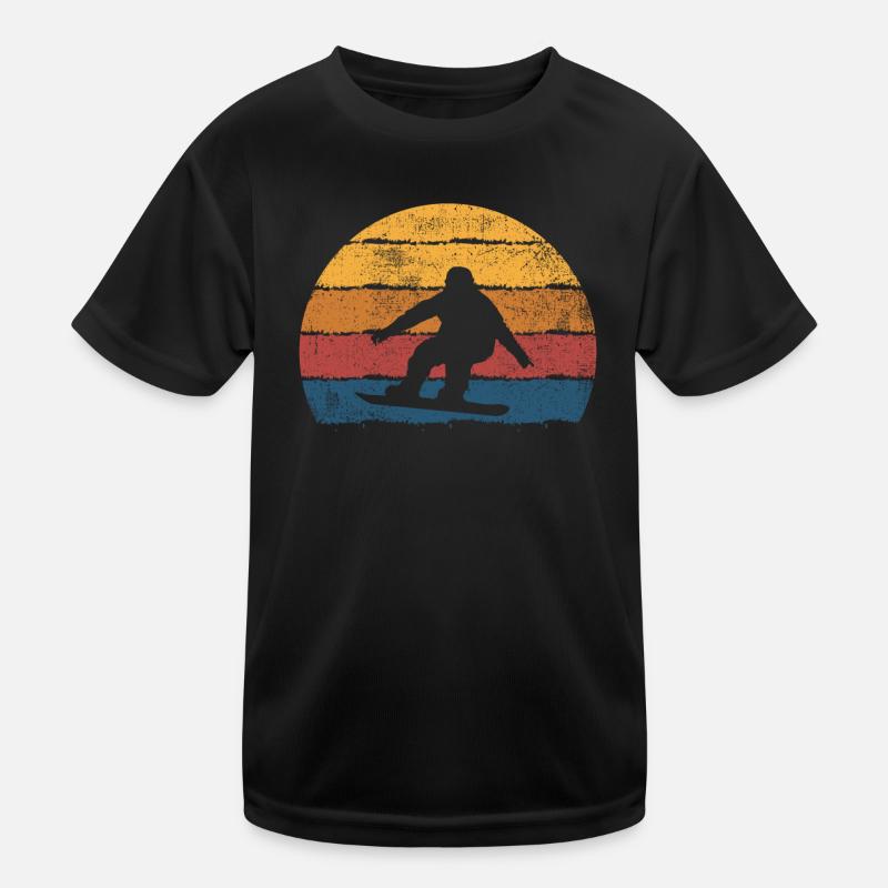 Snowboarden Snowboard Snowboarder Kinder Funktions-T-Shirt