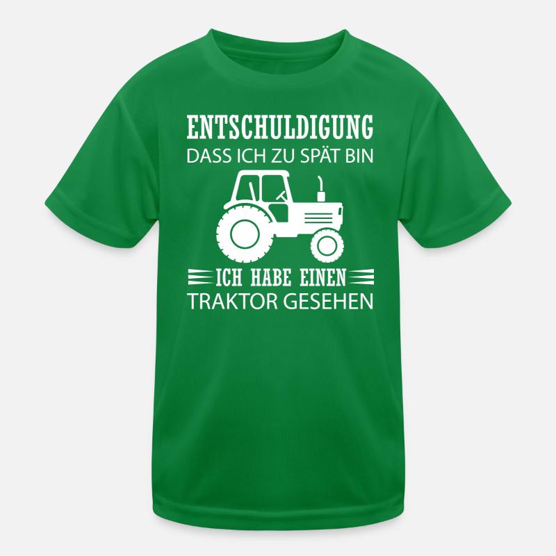Ich habe einen Traktor gesehen Kinder Funktions-T-Shirt