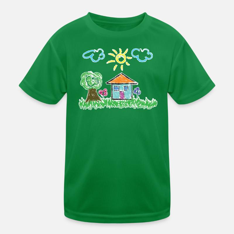 Dessin Enfants Soleil T-shirt sport Enfant