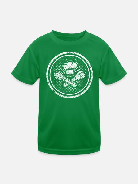 Kochmütze Pfannenwender Whey - Cool Chefs - T-shirt sport Enfant - vert - Devant