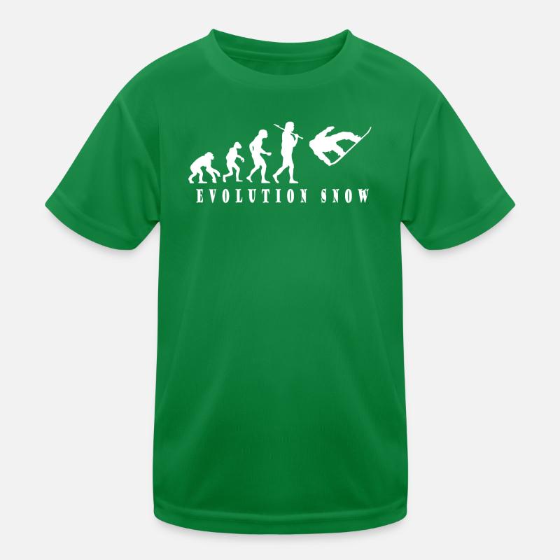 Evolution snow for Snowboarder Kids Functional T-Shirt