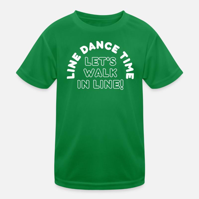 Geschenk: Line Dance Time - Let's walk in Line Kinder Funktions-T-Shirt