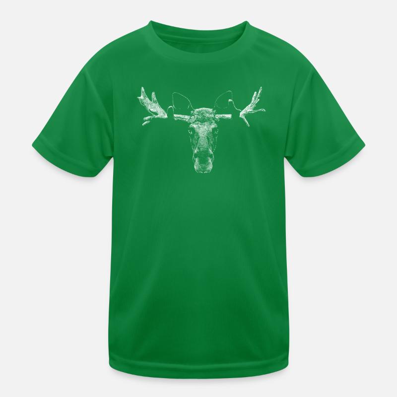 Elch Kinder Funktions-T-Shirt