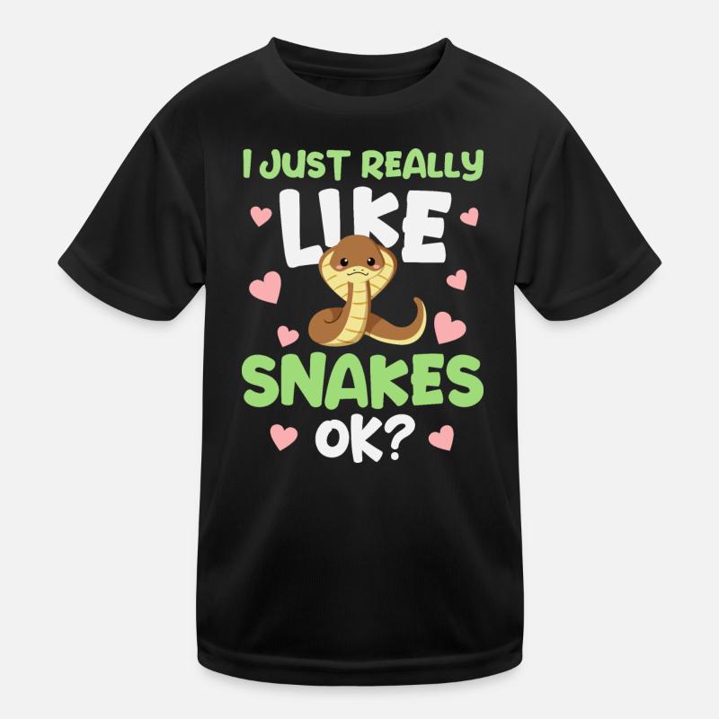 Schlange Schlangen Kinder Funktions-T-Shirt