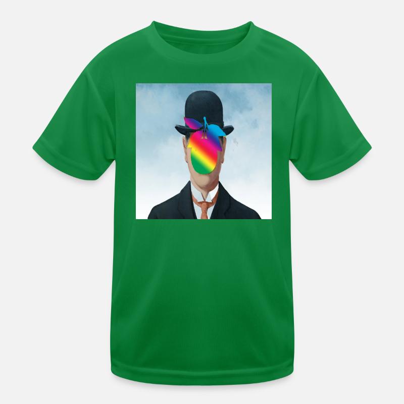 Rainbow Apple-Man Kids Functional T-Shirt