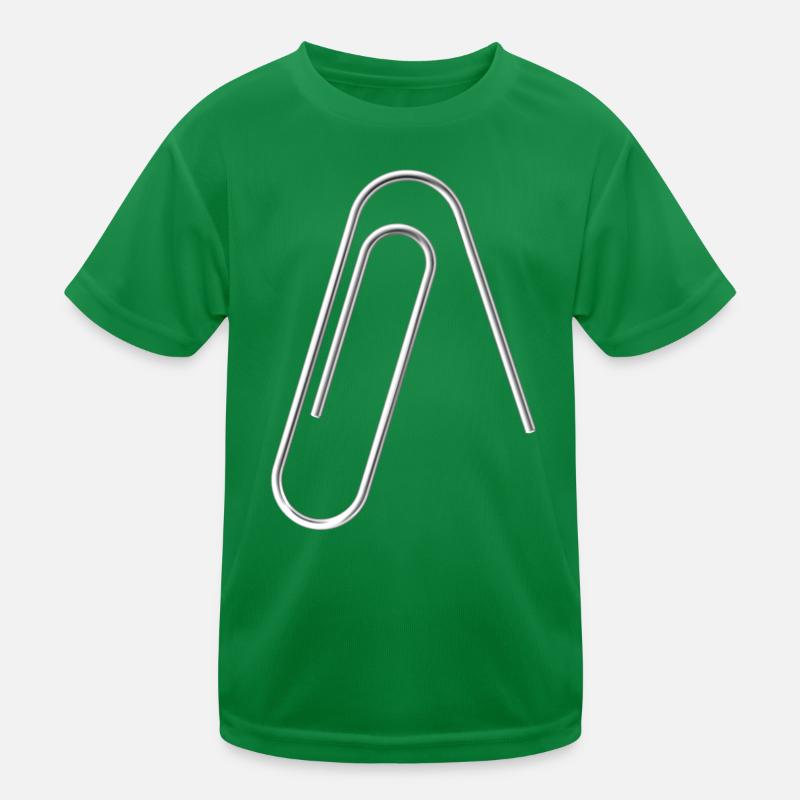 Büroklammer reset Helpdesk PC Techniker Nerd Geek Kinder Funktions-T-Shirt