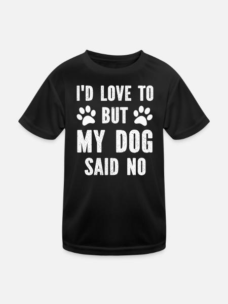Dog Dogs - Kids Functional T-Shirt - black - Front