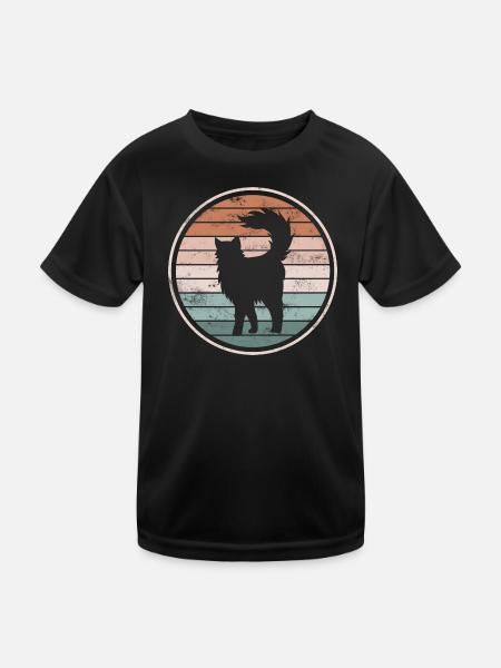 Chats Chats - T-shirt sport Enfant - noir - Devant
