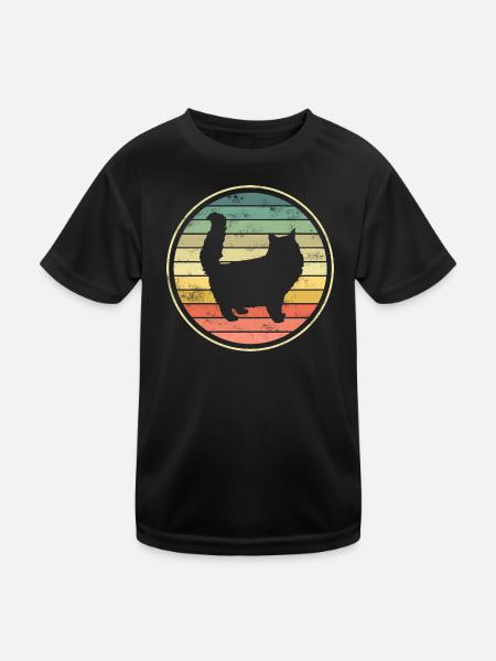 Chats Chats - T-shirt sport Enfant - noir - Devant
