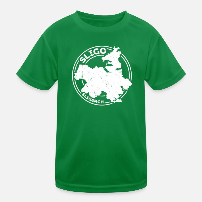 Comté de Sligo Irlande | Timbre de contour de carte T-shirt sport Enfant