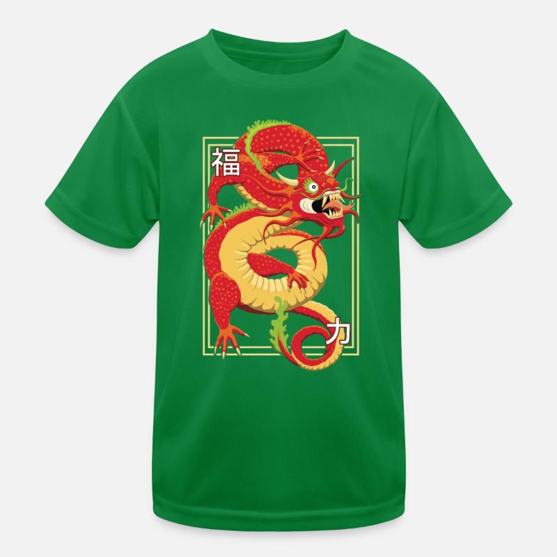 Dragon Chinois T-shirt sport Enfant