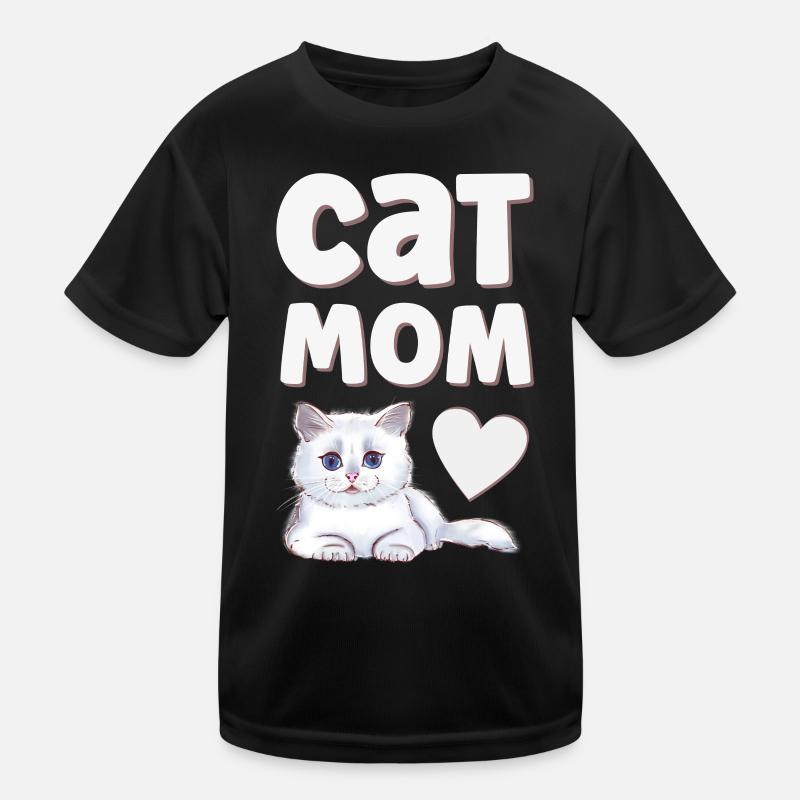 Katze Katzen Kinder Funktions-T-Shirt