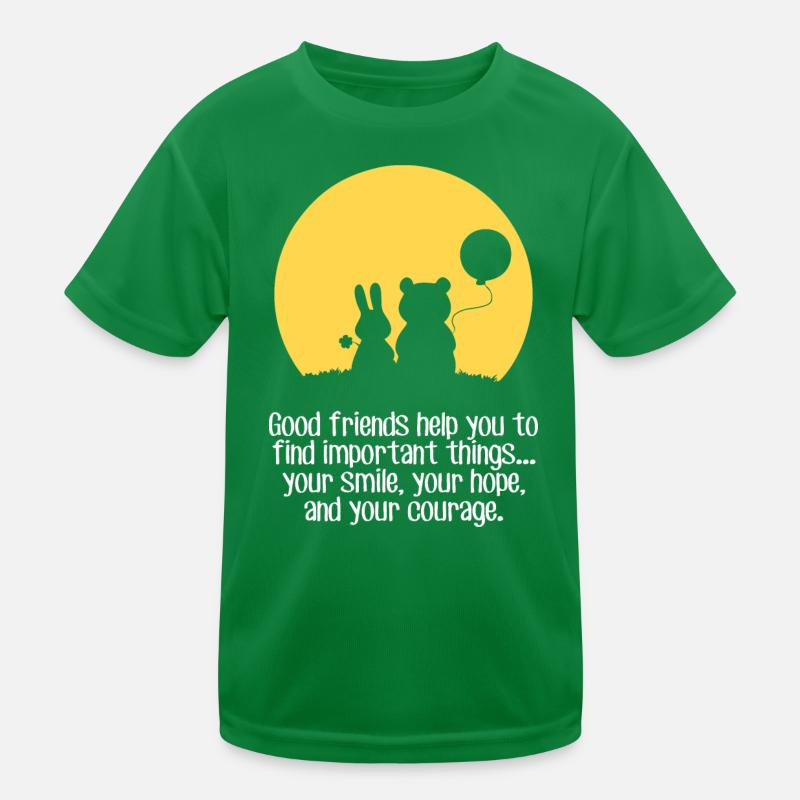 Lächeln, Hoffnung, Mut Kinder Funktions-T-Shirt