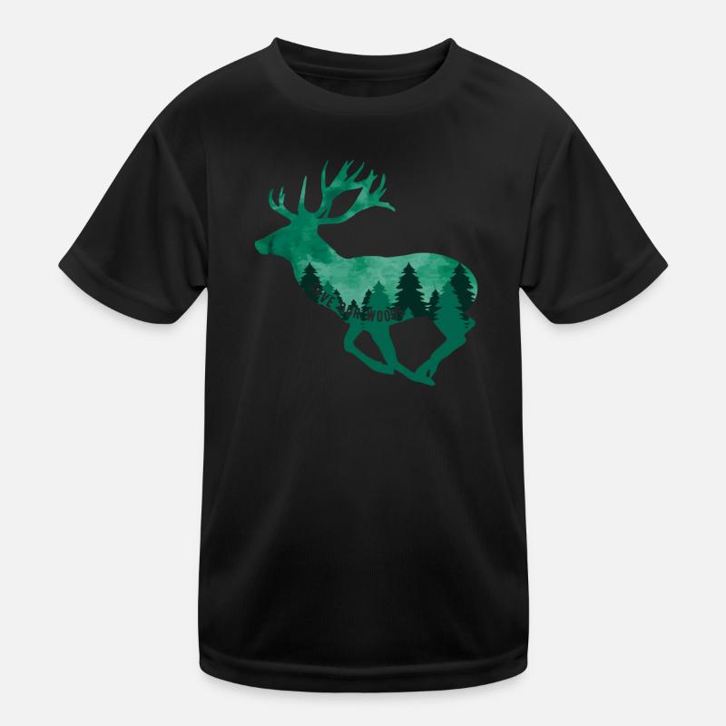 Changement climatique Protection de l’environnement Hirsch Durable T-shirt sport Enfant