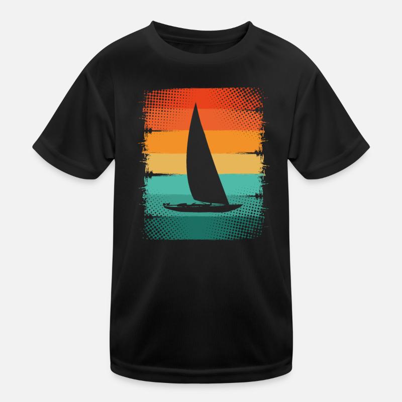 Segelboot Kinder Funktions-T-Shirt