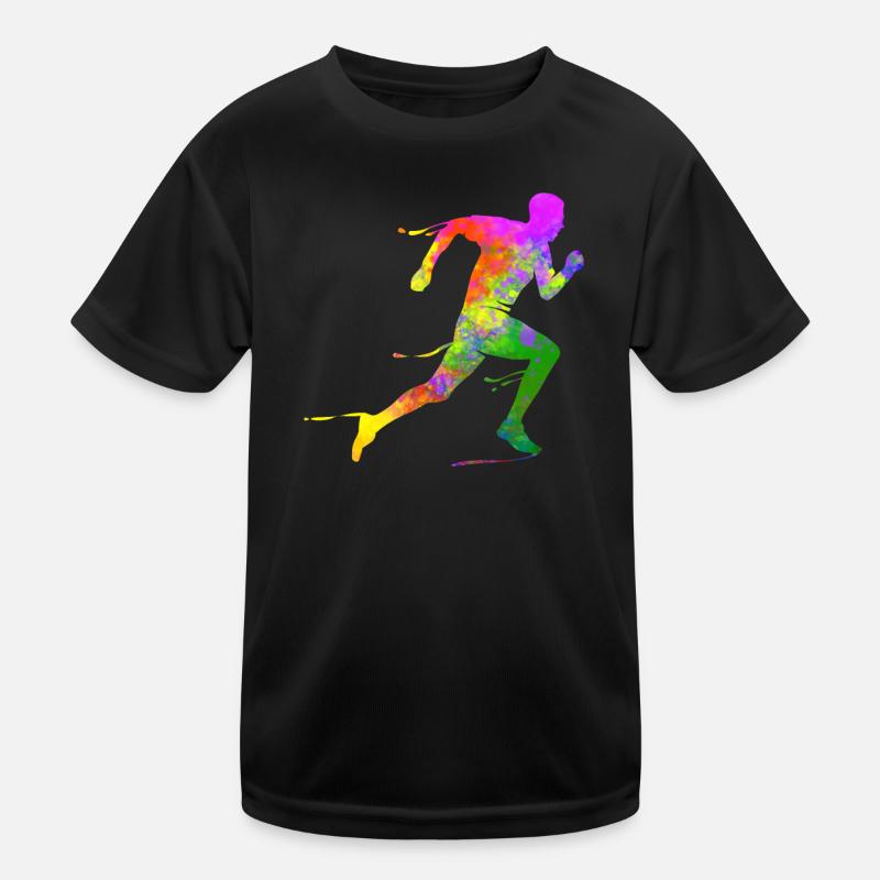 Half Marathon Runner Sprinting Triathlete Finisher Kids Functional T-Shirt
